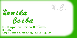 monika csiba business card